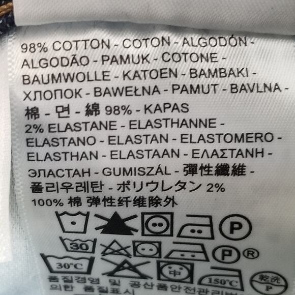 Levis 514 Jeans Mens 34x34 Blue Dark Wash Straight Leg Stretch Denim Pants - Picture 14 of 15